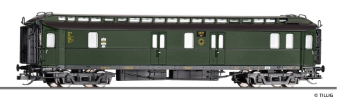 Tillig 12083 - TT - Bahnpostwagen Post4 Deutschen Reichspost, DRG, Ep. II